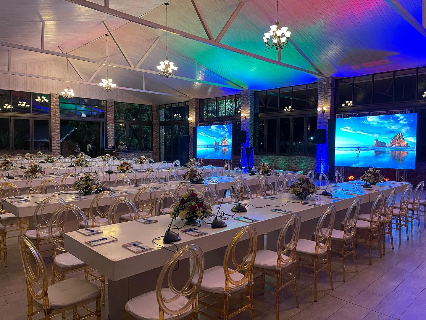 Concert crowd and lights